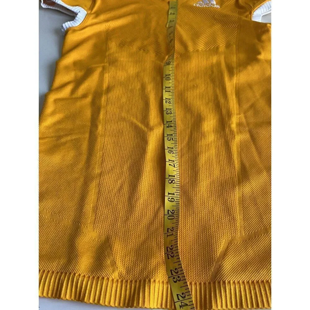 Adidas Techfit Primeknit Football‎ Jersey Men’s XL Yellow Compression Fit NO TAG